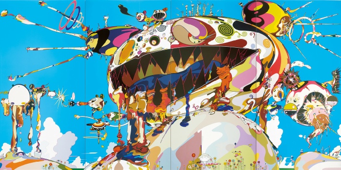 Takashi Murakami, Tan Tan Bo Puking - a.k.a. Gero Tan, 2002. Acrylic on canvas mounted on board. Private collection. © 2002 Takashi Murakami/Kaikai Kiki Co., Ltd. All Rights Reserved. Courtesy of Galerie Perrotin. 