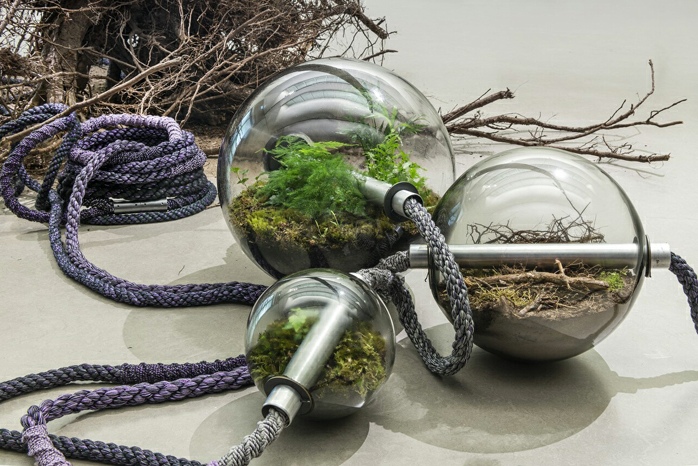 Otobong Nkanga, Alignment, 2022. Installation view, Kröller-Müller Museum, 2022. Photo: Marjon Gemmeke.	