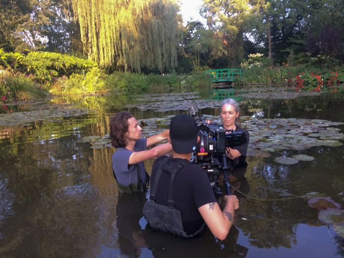 The making of the film Meadow Report, Giverny, France, 2021. © Marine Hugonnier, 2021.