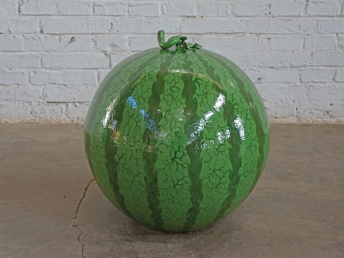 Ai Weiwei, Watermelon, 2006, porcelain, 45 x 45 x 47 cm