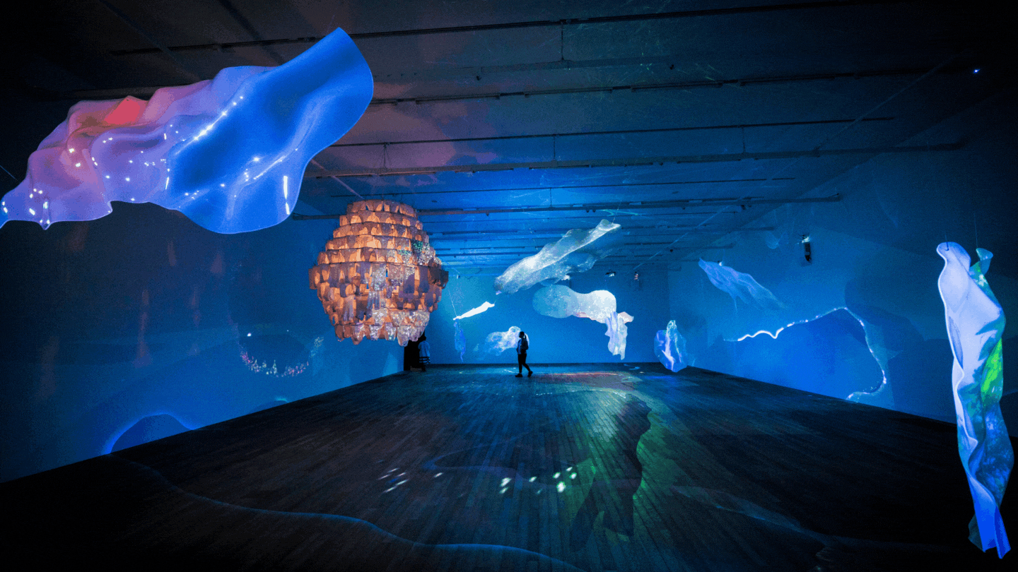 Views of Behind Your Eyelid—ipilotti Rist, JC Contemporary and Tai Kwun Contemporary, Hong Kong, 2022. Photo: Kennevia photography & Tai Ngai Lung. 