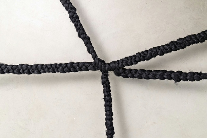 Binta Diaw,&nbsp;Dïà s p o r a, 2021. Synthetic hair, soil, seeds, variable dimensions. Courtesy Binta Diaw studio.