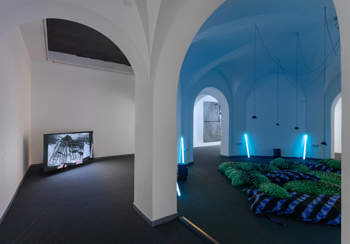 View of Stay with Me. The Mountain as a Space of Resonance, Museo Nazionale della Montagna, Turin, 2023. Photo: Sebastiano Pellion Di Persano.