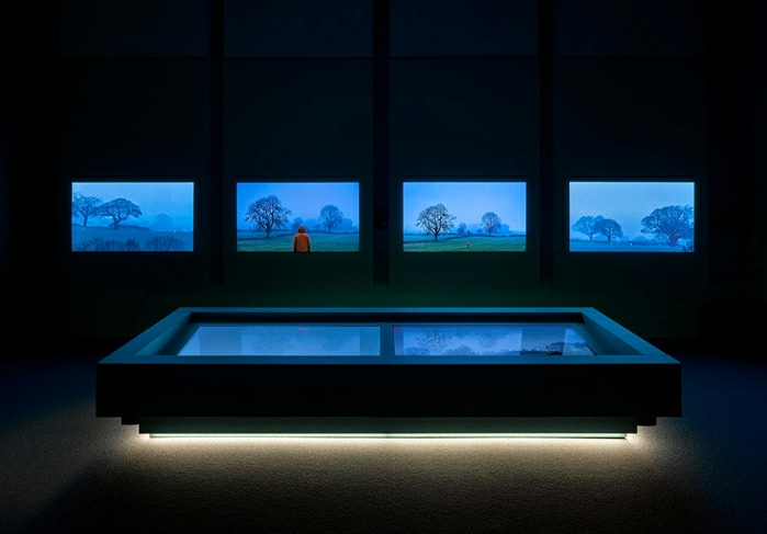 John Akomfrah,&nbsp;Canto VII, Listening All Night To The Rain, British Pavilion 2024. Image: Jack Hems.	